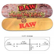 RAW Skateboard - Bricks & Classic medidas