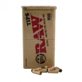 Raw Caja Metal + 100 prerolled filtros